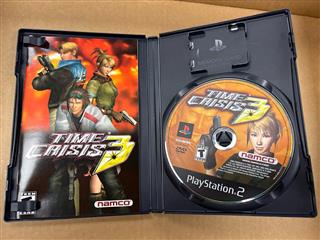 Time Crisis 3 Vintage SONY PS2 PLAYSTATION 2 GAME CIB w/Guncon 2